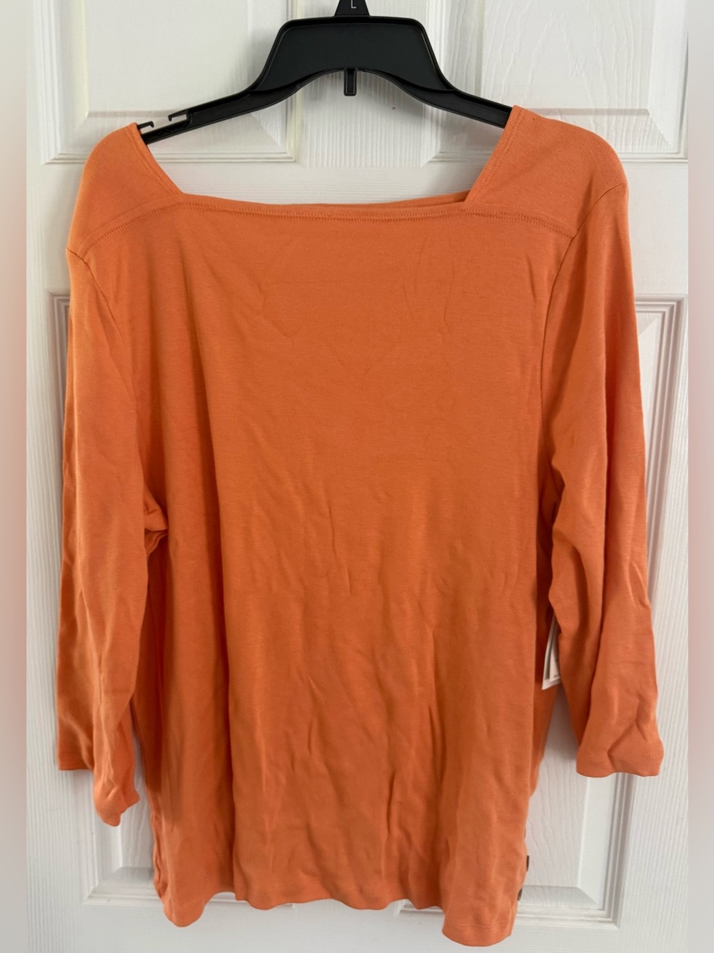 NEW! Chico’s Women’s Square-Neck 3/4 Sleeve Top